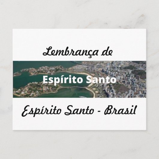 Cartão postal lembrança de Espírito Santo Briefkaart (Voorkant)