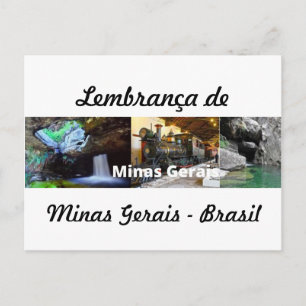 Cartão postal lembrança de Minas Gerais Briefkaart