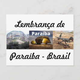 Cartão postal lembrança de Paraíba Briefkaart