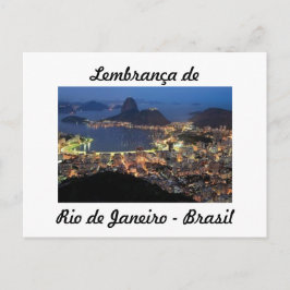 Cartão postal lembrança de Rio de Janeiro Briefkaart