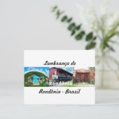 Cartão postal lembrança de Rondônia Brasil Briefkaart (Staand voorkant)