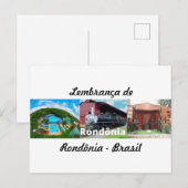 Cartão postal lembrança de Rondônia Brasil Briefkaart (Voorkant / Achterkant)