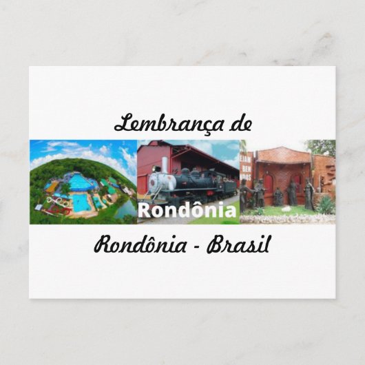 Cartão postal lembrança de Rondônia Brasil Briefkaart (Voorkant)