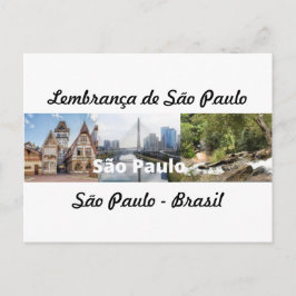 Cartão Postal lembrança de São Paulo Brasil Briefkaart