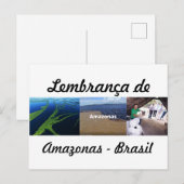 Cartão Postal lembrança do Amazonas Briefkaart (Voorkant / Achterkant)