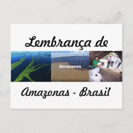Cartão Postal lembrança do Amazonas Briefkaart