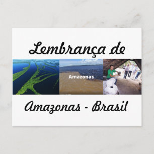 Cartão Postal lembrança do Amazonas Briefkaart