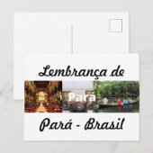 Cartão postal lembrança do Pará Briefkaart (Voorkant / Achterkant)