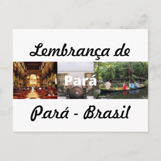 Cartão postal lembrança do Pará Briefkaart (Voorkant)