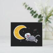 Cartão Postal - muis in de ruimte Briefkaart (Staand voorkant)