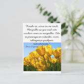 Cartão Postal - Tulipas - Clarice Lispector Briefkaart (Staand voorkant)