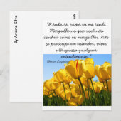 Cartão Postal - Tulipas - Clarice Lispector Briefkaart (Voorkant / Achterkant)