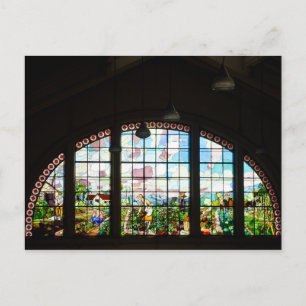 Cartão Postal - Vitral Mercado Municipal   Nº10 Briefkaart