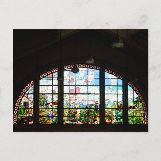 Cartão Postal - Vitral Mercado Municipal | Nº10 Briefkaart (Voorkant)