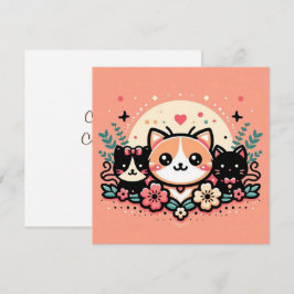 Cartãozinho Casual I (CuteCats) Kaart