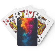 Cartas de fuego multicolor