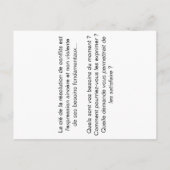 Carte coaching "5 étapes pour mener une médiation" briefkaart (Achterkant)