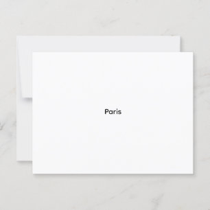 Carte d’invitation de mariage élégante et personna briefkaart