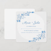 " carte d ' uitnodiging pour mariage " , fiançaill (Voorkant / Achterkant)