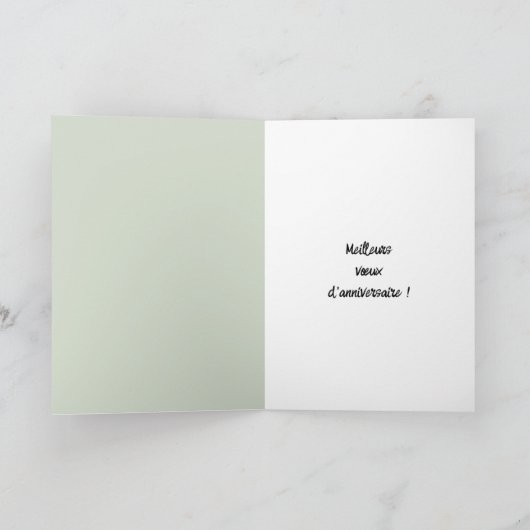 Carte d'anniversaire avec tigre kaart (Binnen)