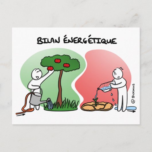 Carte de Coaching "Faites votre Bilan Énergétique" Briefkaart (Voorkant)