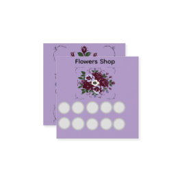 Carte de Fidélité Simple Fleuriste - Botanique Klantenkaartje