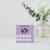 Carte de Fidélité Simple Fleuriste - Botanique Klantenkaartje (Staand voorkant)