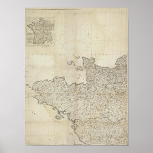Carte de la France NO Poster (Voorkant)