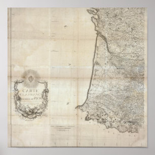 Carte de la France SO Poster