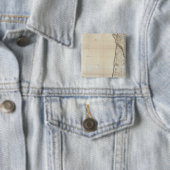 Carte de la France SO Vierkante Button 5,1 Cm (In situ)