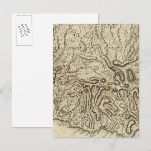 Carte de l'Isle de la Grenade Briefkaart (Voorkant / Achterkant)