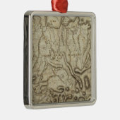 Carte de l'Isle de la Grenade Metalen Ornament (Rechts)