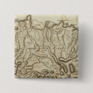 Carte de l'Isle de la Grenade Vierkante Button 5,1 Cm