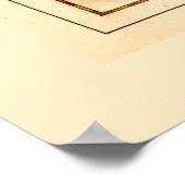 Carte de l'isle de la Guadeloupe (1742) Poster (Hoek)