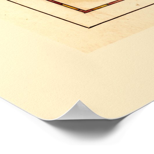 Carte de l'isle de la Guadeloupe (1742) Poster (Hoek)