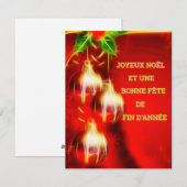 Carte de Noël Feestdagenkaart (Voorkant / Achterkant)