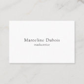 Carte de visite | Eenvoudig | élégante Visitekaartje (Voorkant)