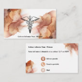 Carte de visite visitekaartje (Voorkant / Achterkant)