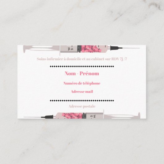 Carte de visite visitekaartje (Achterkant)