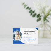 Carte de visite visitekaartje (Staand voorkant)