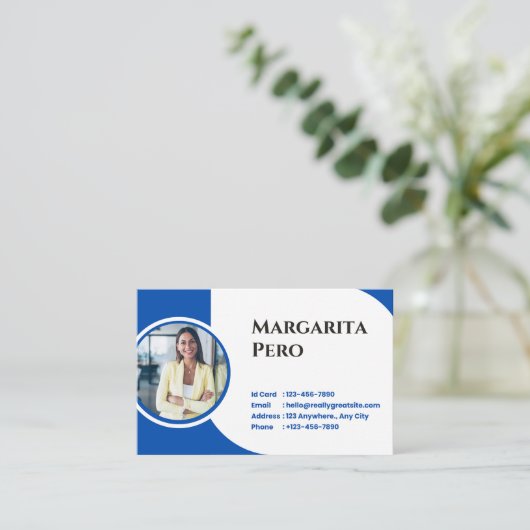 Carte de visite visitekaartje (Staand voorkant)