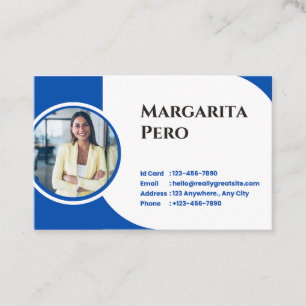Carte de visite visitekaartje