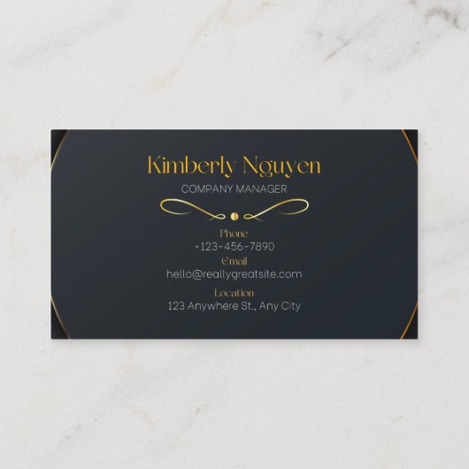 Carte de visite visitekaartje (Achterkant)