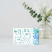 Carte de visite visitekaartje (Staand voorkant)