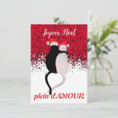 Carte de vœux AMOUR pour Noël (Staand voorkant)