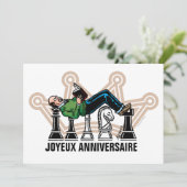 Carte de voeux d'anniversaire de papa grand maître kaart (Staand voorkant)