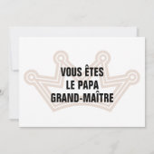 Carte de voeux d'anniversaire de papa grand maître kaart (Achterkant)
