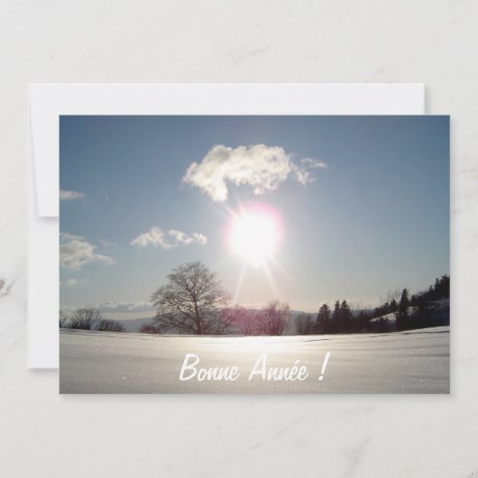 Carte de voeux feestdagenkaart (Voorkant)