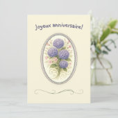 Carte de voeux simple pour femme boho hydrangé kaart (Staand voorkant)