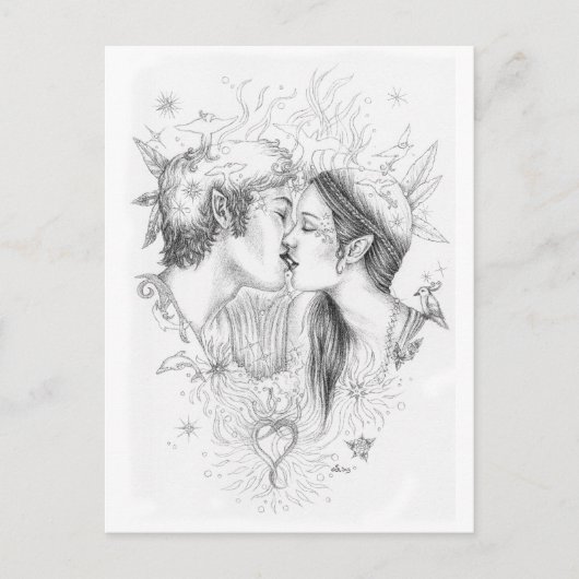 Carte Douces retrouvailles Briefkaart (Voorkant)